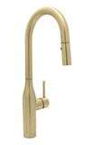 Huntington Brass Rise Kitchen Faucet - PVD Satin Brass