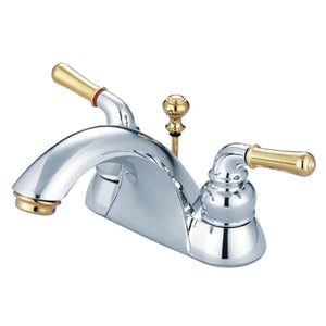 Kingston Brass KB2624B 4" Center Set Deck Mount Bathroom Faucet