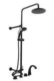 Huntington Brass Thermostatic Tub Filler with Shower - Matte Black