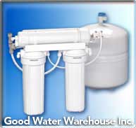Good Water Warehouse 50 gpd 3 Stage Reverse Osmosis System PureValue 3EZ50